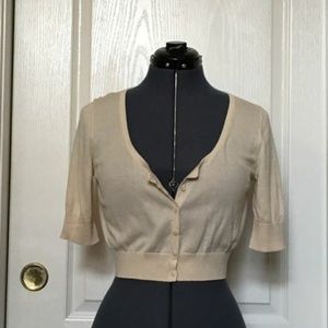 Cropped Cream Old Navy Cardigan